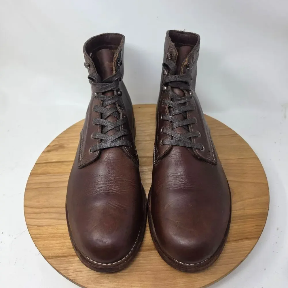Wolverine 1000 Mile Boots Mens 11.5 Brown Horween Leather Lace Up Made USA Work